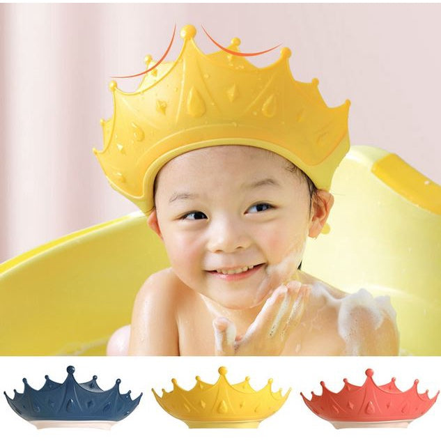 Adjustable Baby Shower Cap with Ear Covers - Protects Eyes & Ears